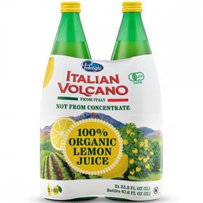 이탈리안 볼케이노 100% 유기농 레몬 주스 1L x 2병