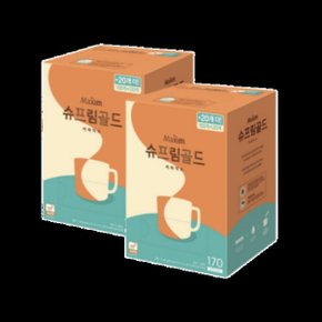 동서식품 맥심 슈프림 골드 커피믹스 13.5g 170개입 2박스