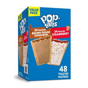 [해외직구] Pop-Tarts 팝타르트 2가지맛(시나몬,딸기) 토스터 페이스트리 48입