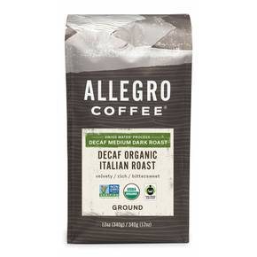 [해외직구]알레그로 디카페 미디엄다크 이탈리안 원두 커피 340g Allegro Coffee Decaf Italian Medium Dark Roast Ground 12zo