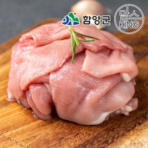 [지리산흑돼지] 무지방 뒷다리살 불고기용 1kg