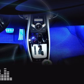 S11 차량용 면발광 사운드 LED 네온바 풋등 무드등 (WB9DE61)
