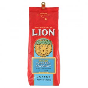 Lion Coffee라이언  커피  라이언  커피  구운  코코넛  가루  커피  284g
