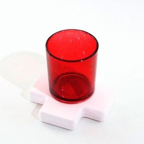 캔들 용기 유리 diy 재료 글라스 양초 빨강 120ml X ( 10매입 )