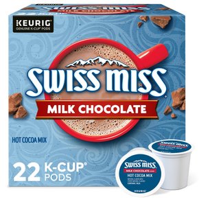 Swiss Miss스위스미스  밀크  초콜릿  핫  코코아,  K컵  포드,  22개