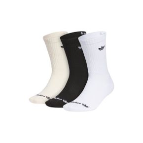 4418395 Adidas Gender Inclusive Trefoil Assorted 3-Pack Crew Socks 73540101