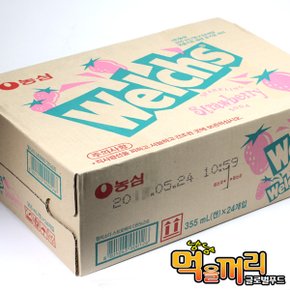 [농심] 웰치스 (딸기) 355ml - 24캔