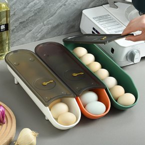 슬라이딩 계란 보관함 적측형 에그박스 오리알 계란통 냉장고 에그트레이 달걀보관함 정리함