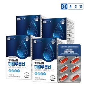 피부보습엔 히알루론산(비타민4종 복합기능) 4박스/4개월분