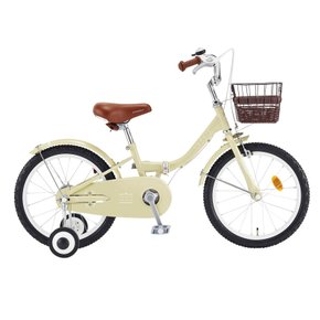 2021 탑키드 접이식 18인치 아이보리 유아동 자전거