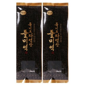 진도 독거도 자연산 돌미역 50g x 2봉(산모미역/산모선물/진한 국물/최고급미역)