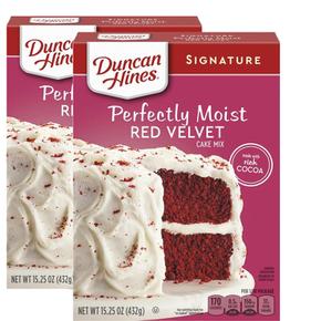 [해외직구] Duncan Hines 던컨하인즈 레드 벨벳 케이크 믹스 432g 2팩