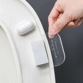 변기커버 변기시트 위생적인 욕실 용품 변기 커버 뚜껑 손잡이 white 1+1 X ( 2매입 )
