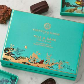 [해외직구] 포트넘앤메이슨 밀크 다크 초콜렛 셀렉션 115g Fortnumandmason Milk Dark Chocolate Selection Box 115g