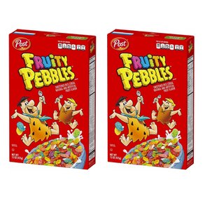 [해외직구]포스트 후루티 페블즈 시리얼 452g 2팩 Post Cereal Fruity Pebbles 15oz