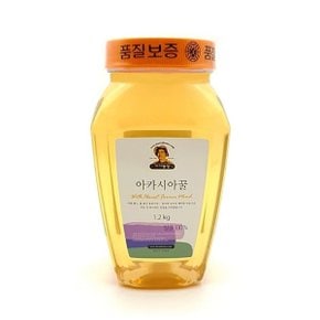 국내산 꿀 천연 아카시아꿀1.2kg (종이상자)