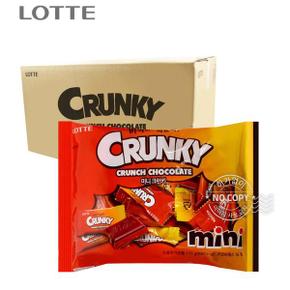 [박스]미니크런키 171g x 8입 어린이 간식 사무실 과자 초콜릿