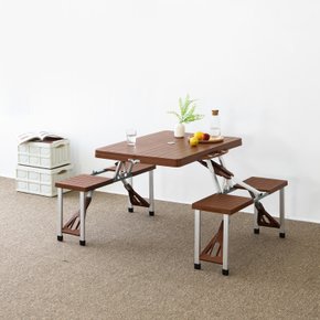 야외 접이식테이블 4인세트 폴딩테이블 의자세트