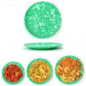 원형 멜라민 순대 튀김 떡볶이 분식 접시 단체 급식 한식 뷔페 반찬접시 반찬그릇 6호 30.5cm