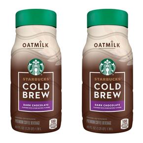 [해외직구] Starbucks 스타벅스 콜드 브루 오트밀크 다크 초콜릿 1.18L 2팩