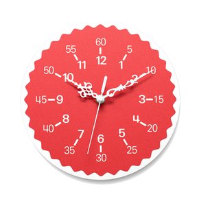 분표시 교육용 인테리어시계 에듀플라워 레드