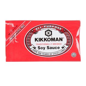[해외직구]기꼬만 간장 패킷 6mL 200팩 Kikkoman Preservative Free Soy Sauce Packets 40oz