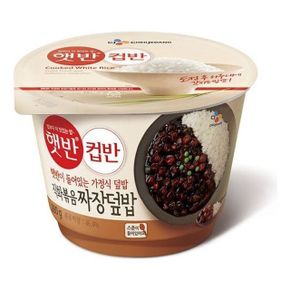 즉석밥 즉석백미밥 CJ 컵반 직화볶음짜장덮밥 280g X ( 2매입 )