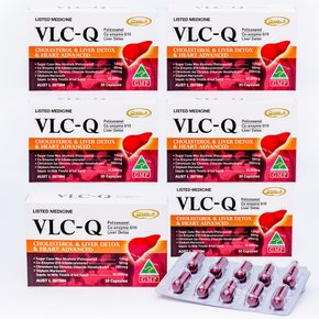 호주 VLC-Q 폴리코사놀+코큐텐+리버디톡스 30캡슐x6통