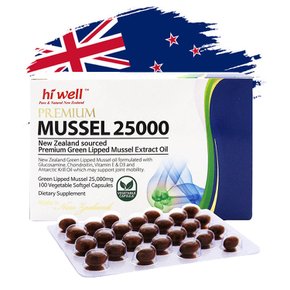 하이웰 뉴질랜드 고함량 초록입홍합 25000 100캡슐