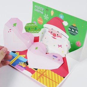 (몽스쿨)KY2118 크리스마스카드 만들기 포근 산타