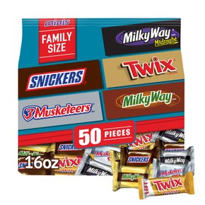 [해외직구] 믹스  스니커즈  트윅스  Milky  Way  &  More  어쏘티드  초콜릿  캔디바  50  캡슐
