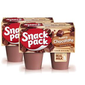 [해외직구] Snack Pack 스낵팩 초콜릿 푸딩 컵 4입 2팩