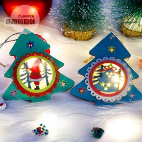 크리스마스 무드등 만들기 LED 포함 트리 모양 초등학생 어린이DIY