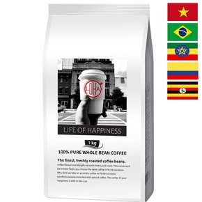 로하 원두 커피 에스프레소 블렌딩 1kg [콜롬비아/브라질/우간다/에티오피아]