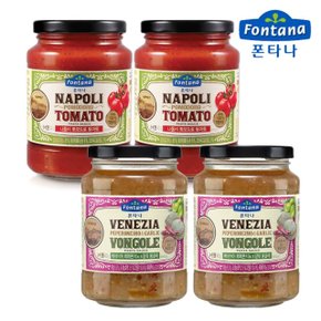 폰타나 뽀모도로 토마토 430g 2개+갈릭 봉골레 430g 2개/파스타소스