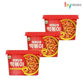 [에치와이]잇츠온 매콤달콤 떡볶이 140g x 3컵
