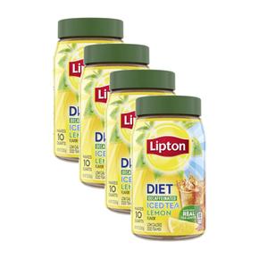 미국직구 Lipton 립톤 아이스티 레몬 저칼로리 디카페인 85g 4팩