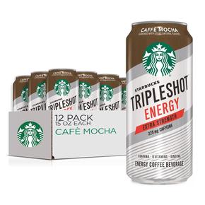 [해외직구] 스타벅스 트리플샷 에너지 카페모카 444ml 12입 Starbucks Tripleshot Energy Extra Strength Mocha Coffee (15 fl. oz., 12