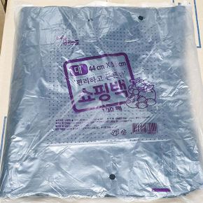 에코프랜드 비닐쇼핑백검정색 비닐 대 44x53cm 100매