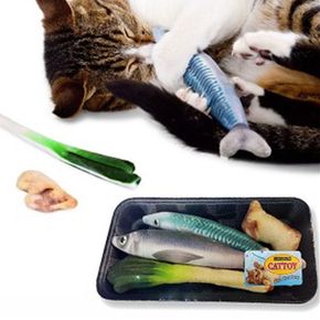 애견용품 고양이 장난감 캣닢 생선매운탕 참치 꽁치