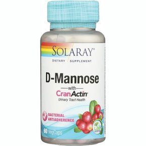Solaray Herbal은 Cranactin 캡슐 60ct로 D-마노스를 보충합니다., 솔라레이 건강식품