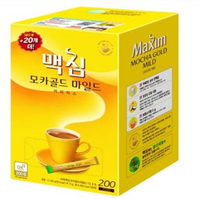 맥심 모카골드 200T 커피믹스 (180T+20T) 2박스 (400개)