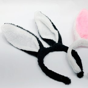 토끼머리띠 블랙 파티 동물 바니 응원 사진 용품 단체
