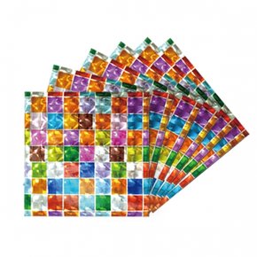 [꿈드림22] 영아트 3D 네모네모 색종이 (칼라-043) 색종이공예 색종이놀이 색종이접기