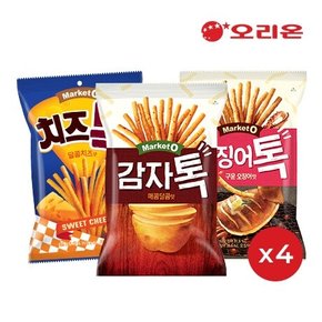 치즈톡(80g)4개+감자톡(80g) 매콤달콤4개+오징어톡(80g)4개
