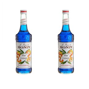 [해외직구]모닌 프리미엄 블루 큐라소 시럽 750mL 2팩 Monin Premium Blue Curacao Flavoring Syrup 25.4oz