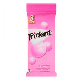 [해외직구]트라이던트 버블 껌 무설탕 자일리톨 14피스 3팩 6박스/ Trident Bubble Gum Sugar Free Gum