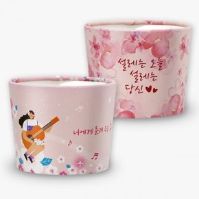 [구뜨] 에어홀더 컵홀더 핑크꽃2종 92/98파이 500개