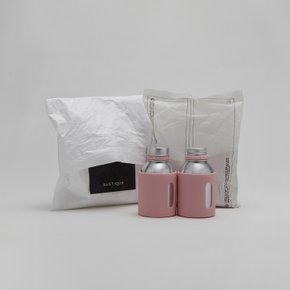 루스티크 아마존 천연 핑크 미네랄 파우더 워시, 효소 올인원 클렌저 80g & 전용 케이스
