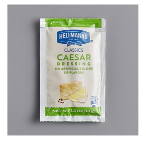 [해외직구]헬만스 크리미 시저 드레싱 패킷 43g 102팩 Hellmanns Creamy Caesar Dressing Packet 1.5oz